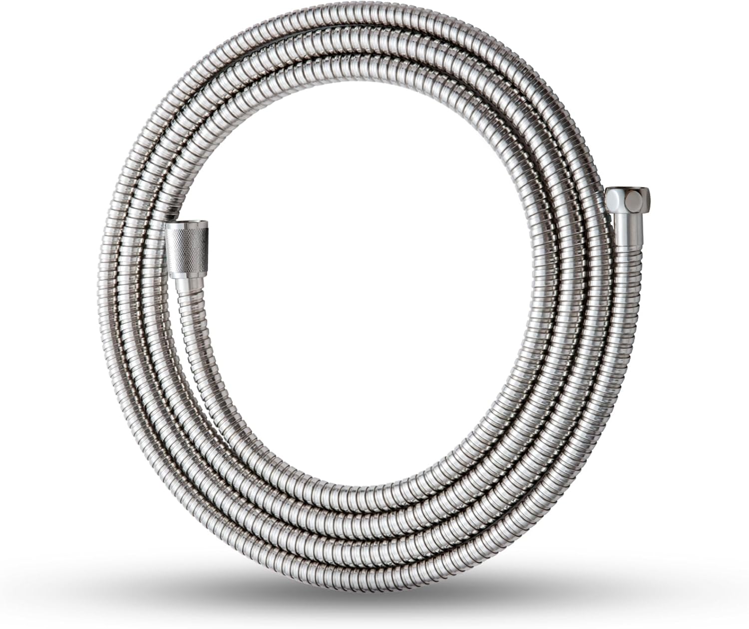 Shower Hose, 120 in Kink Free Stainless Steel Extra Long Shower Hose Replacement, Flexible Handheld Shower Head Hose Extension for Pet Bathing Cleaning, Nickel Gray - Image 1