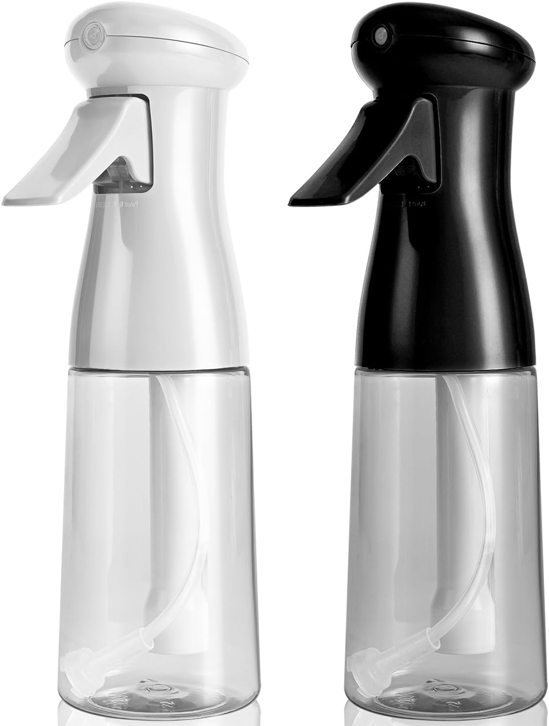 Spray Bottle For Hair, Continuous Mister Empty Spray Bottles, Ultra Fine Mist Water Sprayer for Hairstyling, Cleaning, Plants, Pets, Barbers, Salons, Essential Oil Scents - 2 Pack 6.8 OZ - Image 1