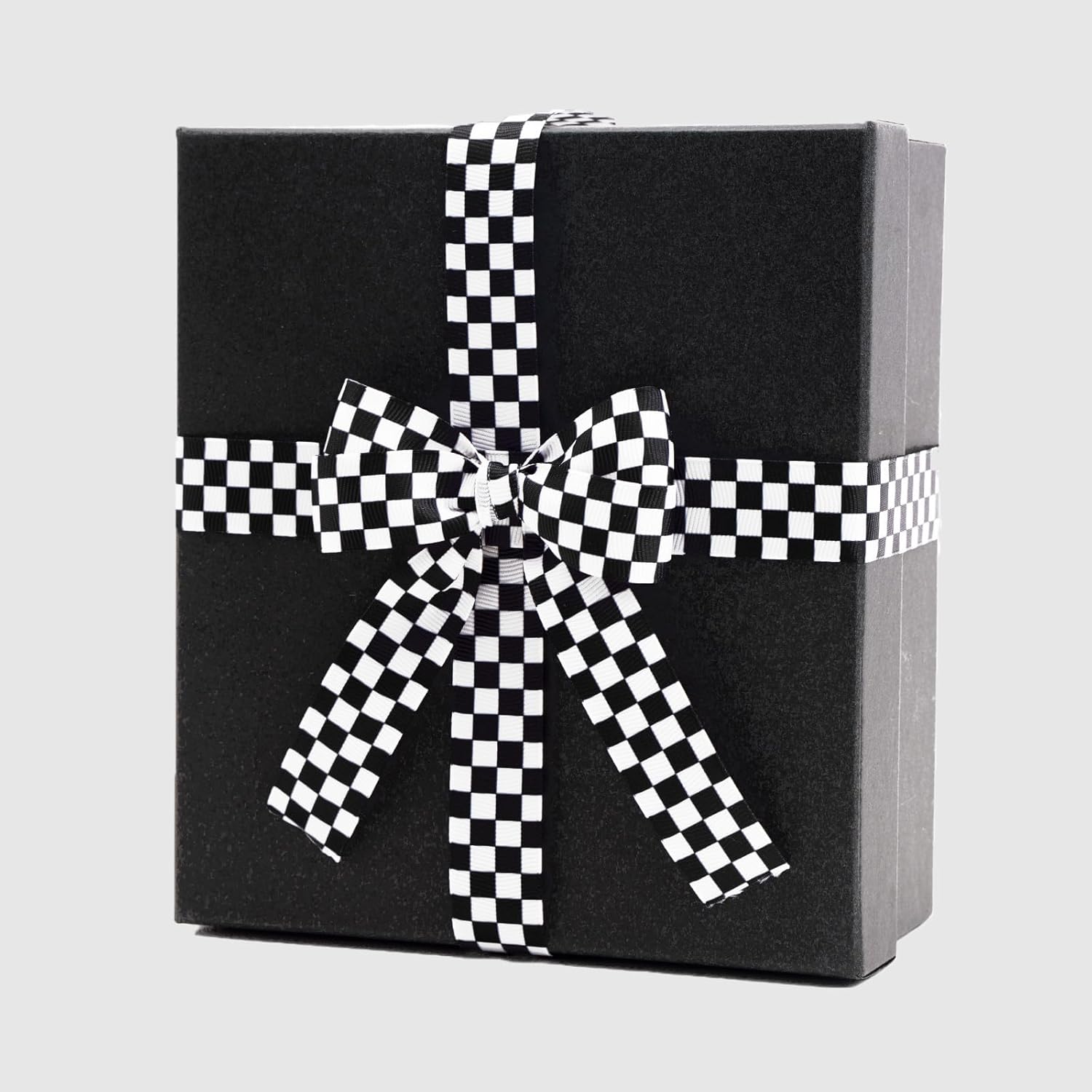 Black and White Checkered Ribbon - Racing Car Theme Black Grosgrain Buffalo Plaid Ribbon for Gift Wrapping, 1 in x 10 Yds White Gingham Ribbons for Crafts, Wreath, and Racing Cakes Decor - Image 7