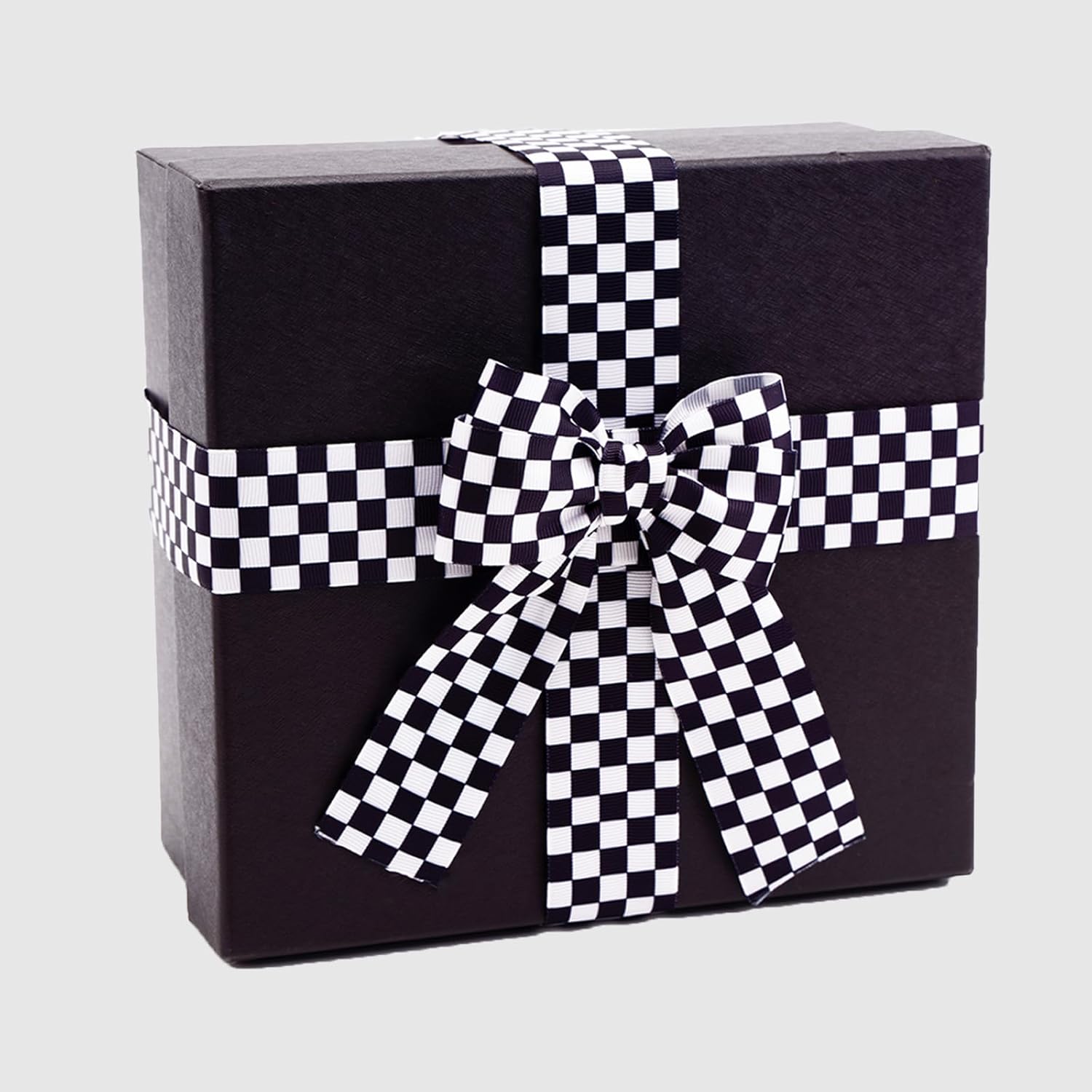 Black and White Checkered Ribbon - Racing Car Theme Black Grosgrain Buffalo Plaid Ribbon for Gift Wrapping, 1.5 in x 10 Yds White Gingham Ribbons for Crafts, Wreath, and Racing Cakes Decor - Image 7