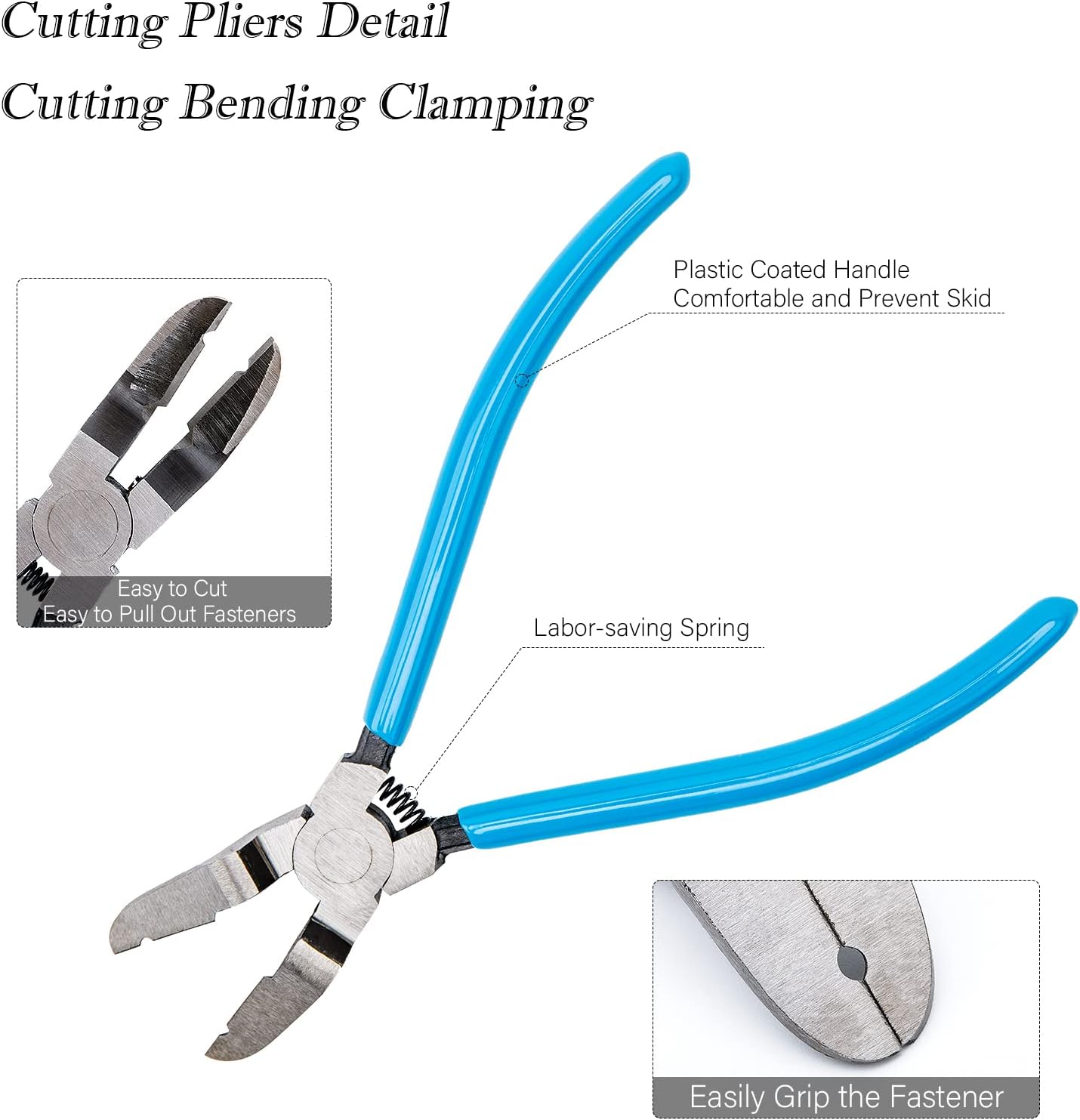 Multi-function Diagonal Side Cutting Plier Car Trim Panel Clip Cutter Puller Fastener Rivets Remover - Image 2