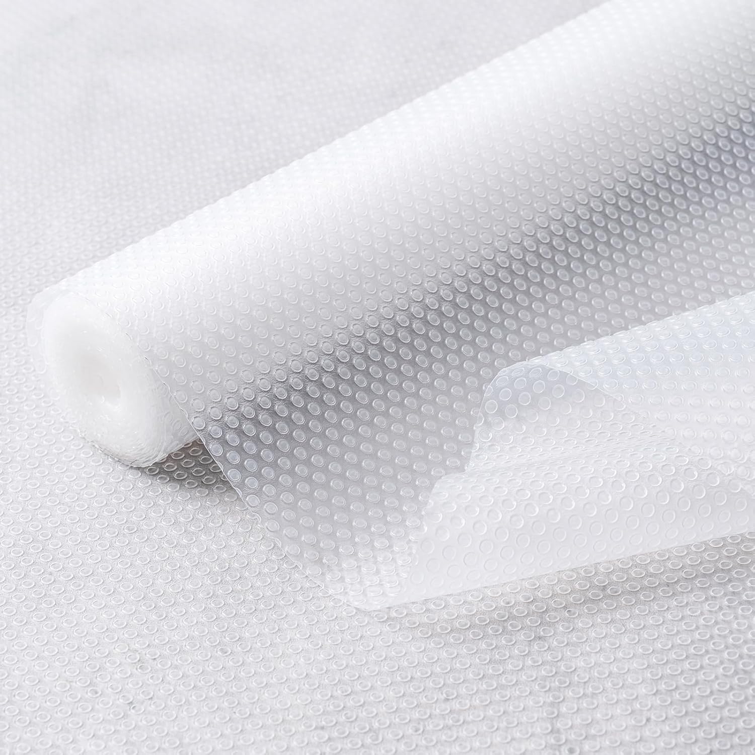 12 Inches x 20 FT Non-Adhesive Shelf Liner Water Resistant Oil-Proof Thickened Easy to Clean and Cut Drawer Mats for Refrigerator, Desk, Cabinet, Kitchen - Image 1