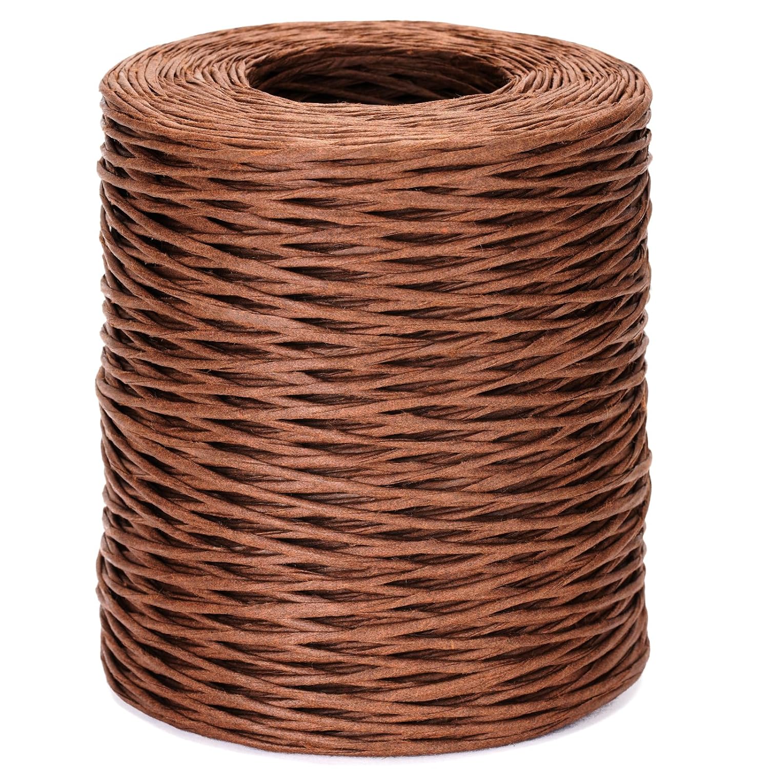Floral Wire - 656 Feet Rustic Wrapping Wire, Paper Covered, 2mm Brown, Ideal for Crafts, Flower Bouquets, Wedding & Christmas Wreaths - Image 1