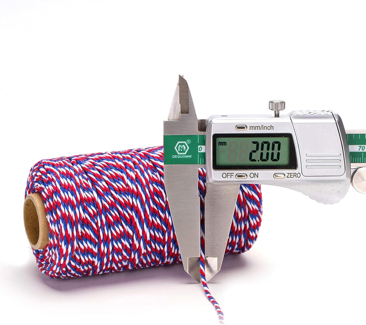Cotton Twine Red White and Blue Twine String 2mm Thick 328 Feet Bakers Cotton String for Patriotic Day Gift Wrapping DIY Crafts and Floral Bouquet - Image 2