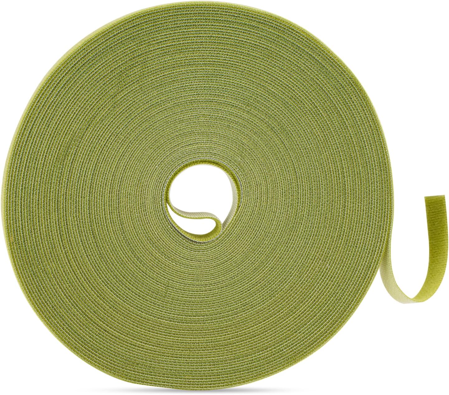 Garden Ties Plant Tape Ties Nylon Plant Tape Strap 65.6 Feet Plant Support Tape Reusable Garden Tape 1/2'' Army Green Plant Tape For Climbing Plants,Tomato,Vines,Cables,Flowers,Indoor Outdoor - Image 1