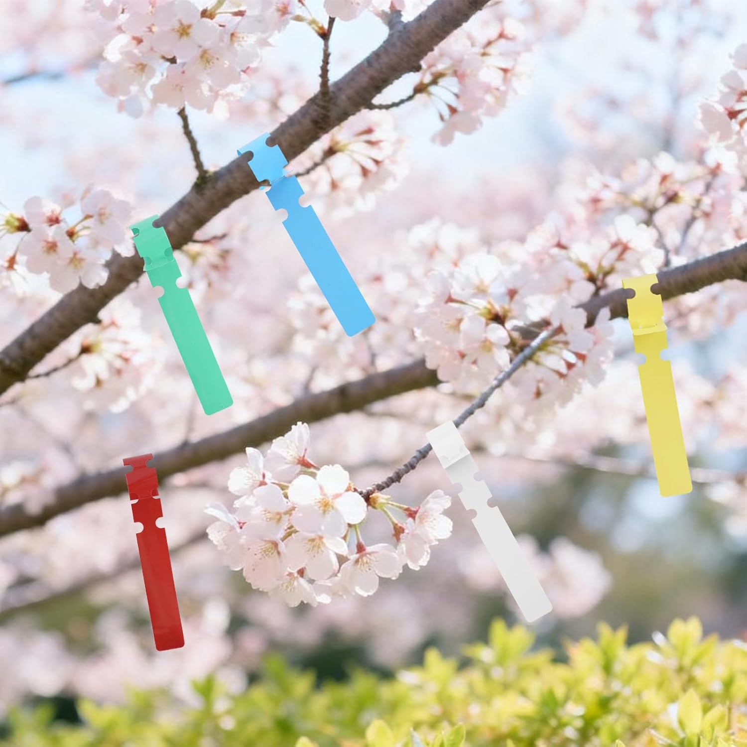 500 Pcs White Plastic Plant Tree Tags Nursery Garden Lables 2x20cm Wrap Around Hanging Tags Nursery Garden Stakes Large Writing Surface - Image 5