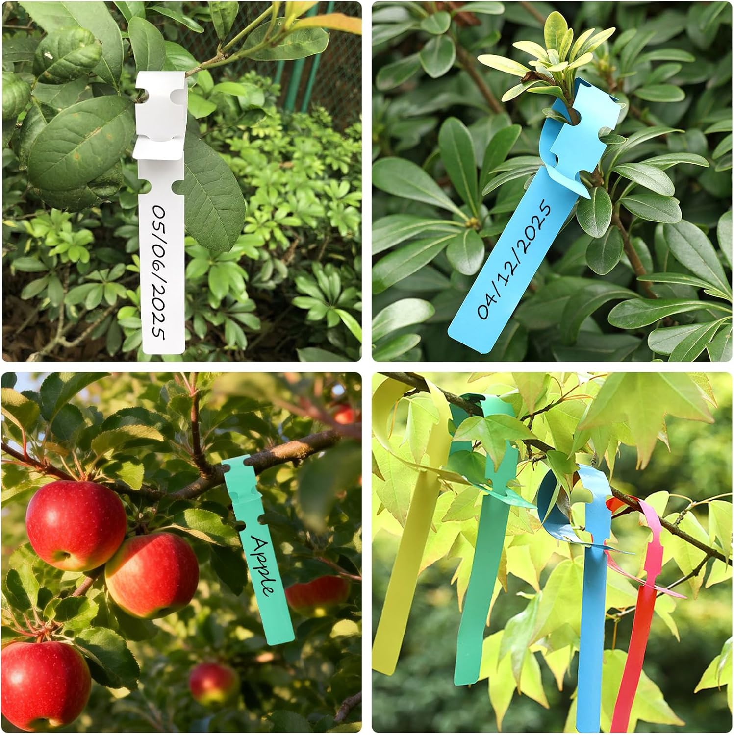 500 Pcs White Plastic Plant Tree Tags Nursery Garden Lables 2x20cm Wrap Around Hanging Tags Nursery Garden Stakes Large Writing Surface - Image 7