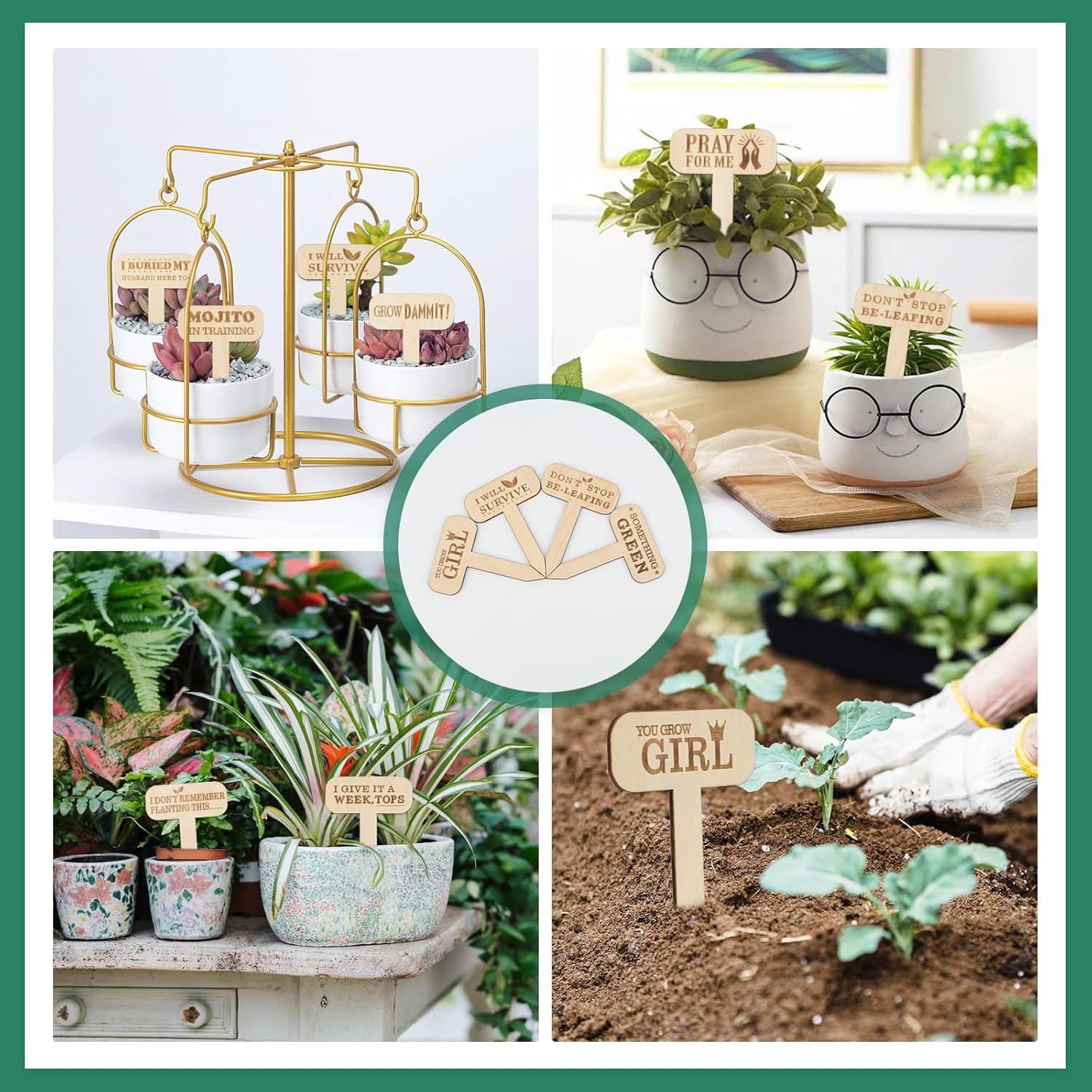 Funny Plant Markers, 16Pcs Garden Labels, Gardening Gifts for Gardeners,Women,Funny Plant Labels for Pots - Image 5
