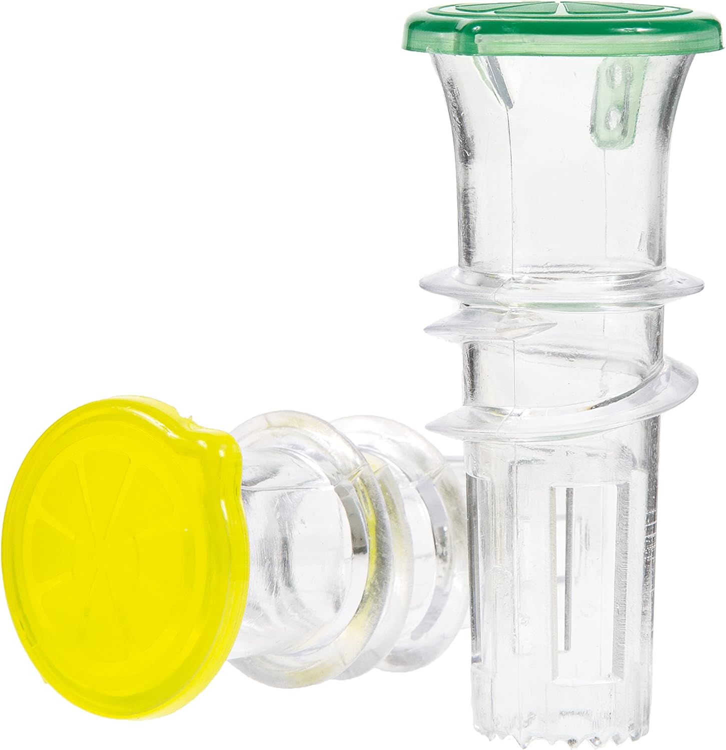 YZC Lemon Squeezer – 2-Pack Lemon-Juicer – BPA-Free Plastic Lime Juicer– Compact Juice Extractor Citrus Press with Lid – Squeeze Lime for Cocktails, Drinks - Image 1