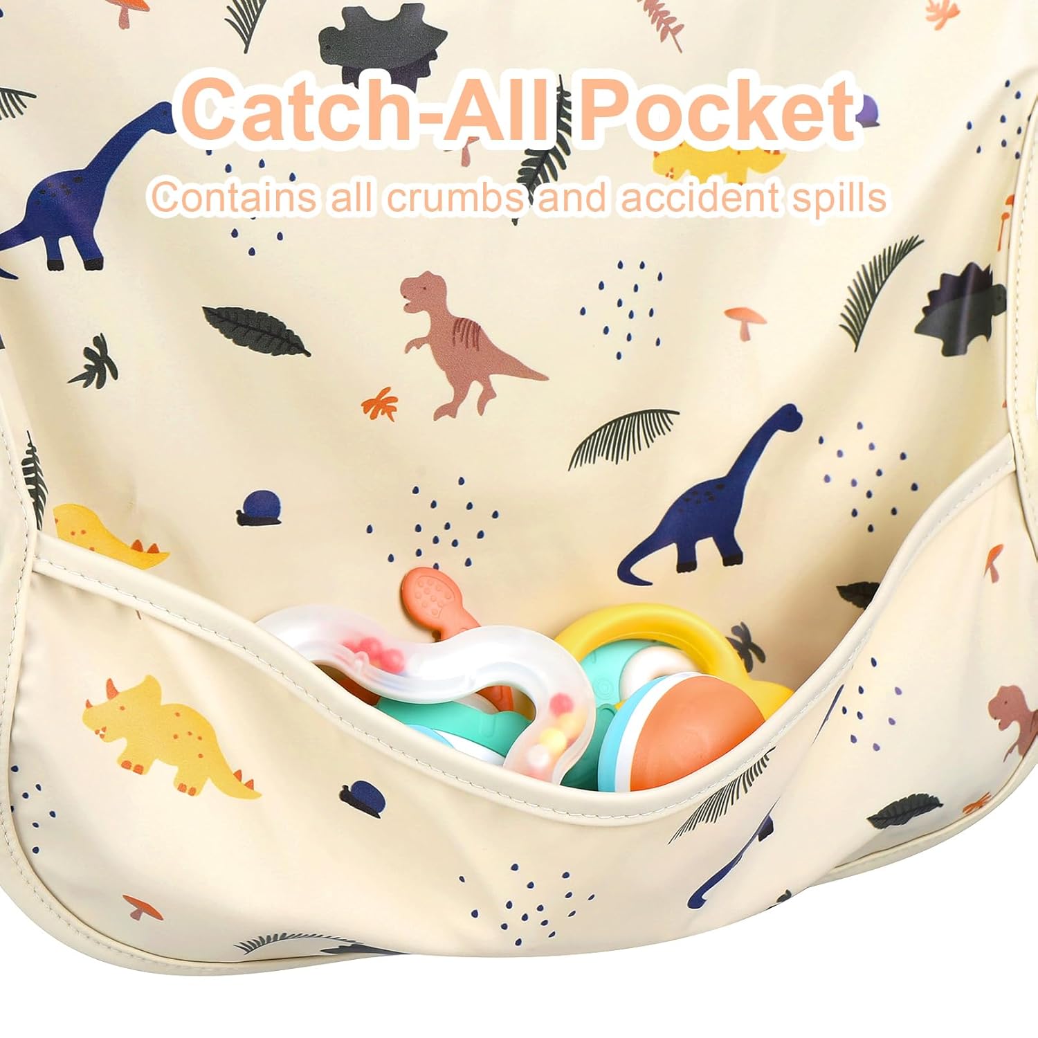 Long Sleeve Baby Bib, Full Sleeve Bib, Baby Toddler Waterproof Sleeved Bibs Smock, Machine Washable - Image 6