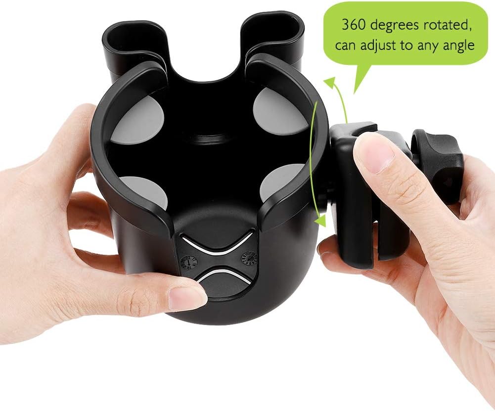 2-in-1 Walker Cup Holder with Phone Holder, Wheelchair Cup Holder, Rollator Cup Holder, Cup Phone Holder for Walker, Wheelchair, Rollator, Mobility Scooter - Image 4