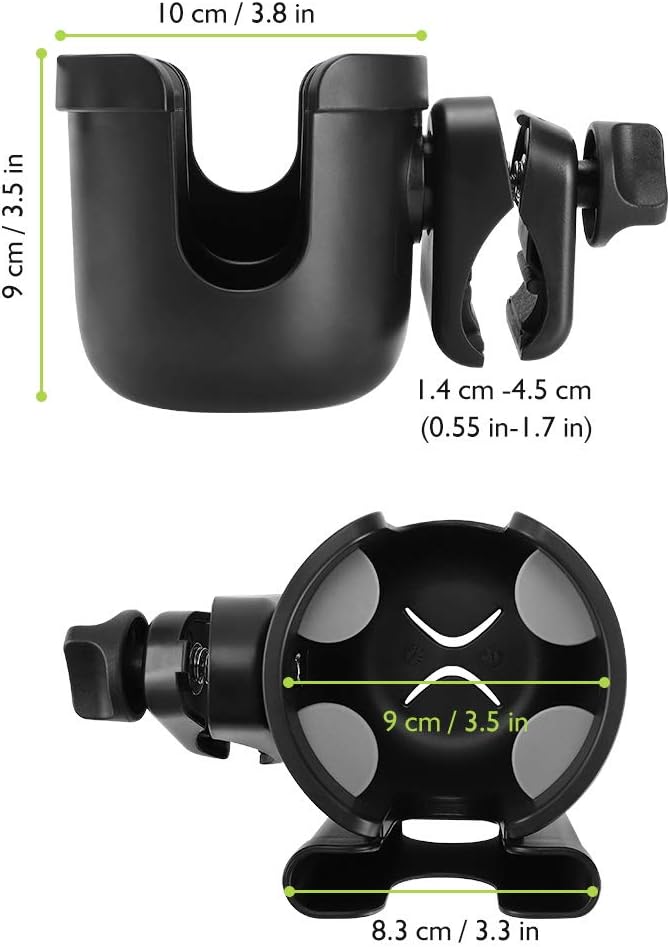 2-in-1 Walker Cup Holder with Phone Holder, Wheelchair Cup Holder, Rollator Cup Holder, Cup Phone Holder for Walker, Wheelchair, Rollator, Mobility Scooter - Image 8