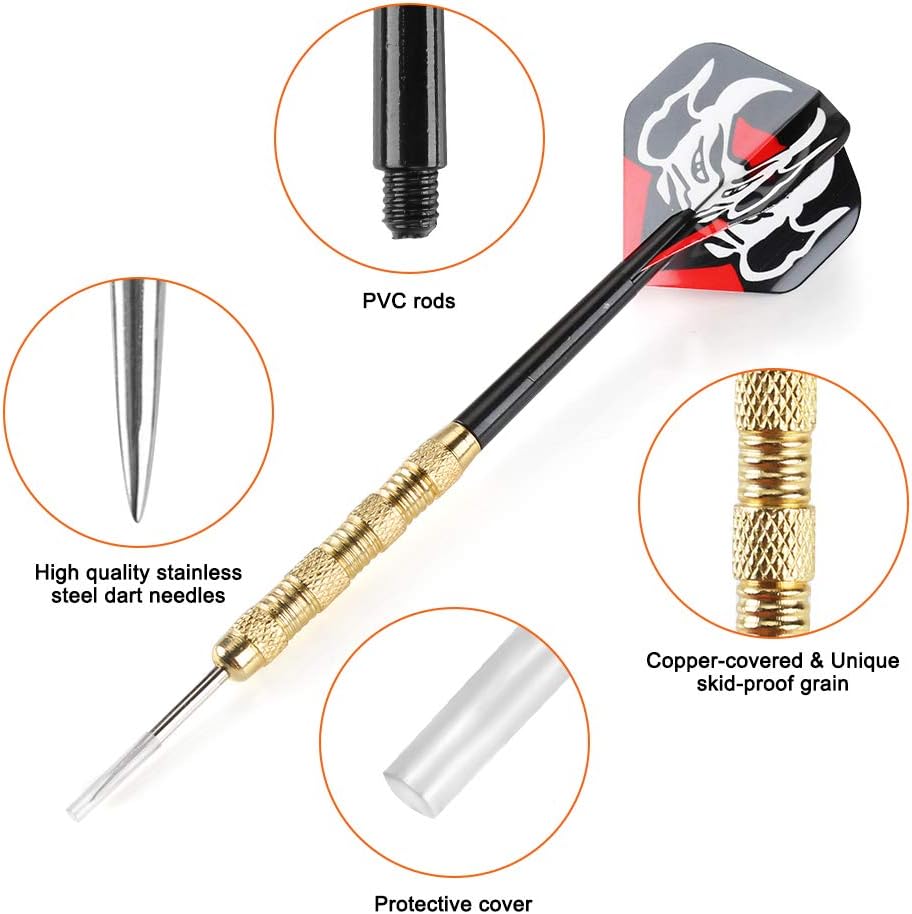 Metal Tip Darts, Steel Tip Darts, 18 Grams Professional Metal Darts, Darts Metal Tip Set, Metal Darts for Dartboard - Image 3