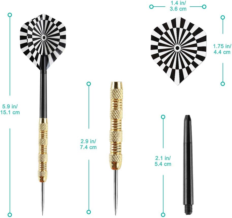 Metal Tip Darts, Steel Tip Darts, 18 Grams Professional Metal Darts, Darts Metal Tip Set, Metal Darts for Dartboard - Image 5