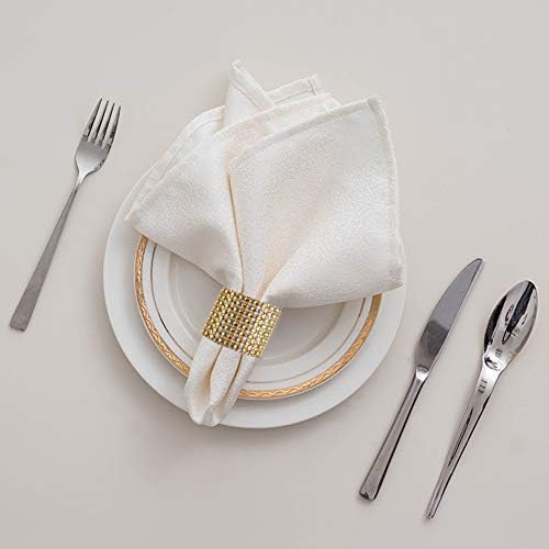 100pcs Napkin Rings, Gold Napkin Rings Buckles for Table Decorations, Wedding, Dinner, Party, DIY Decoration - Image 3