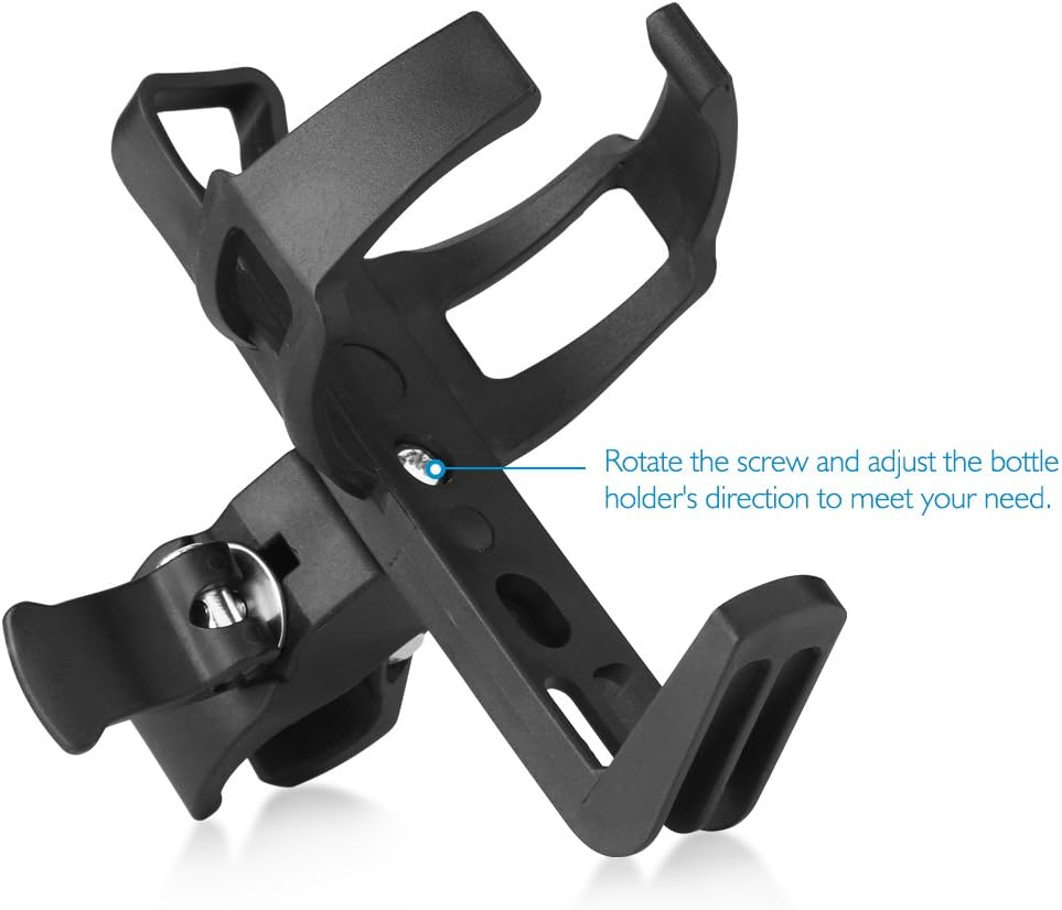 2 Pack Bike Water Bottle Holders No Screws, Universal Bike Cup Holder, 360 Degree Rotatable Bike Water Bottle Cage, Water Bottle Holders for Kids Bike Adult Bike - Image 3