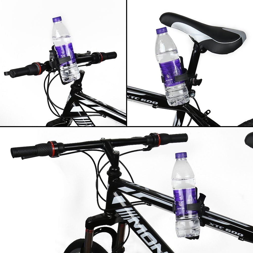 2 Pack Bike Water Bottle Holders No Screws, Universal Bike Cup Holder, 360 Degree Rotatable Bike Water Bottle Cage, Water Bottle Holders for Kids Bike Adult Bike - Image 4