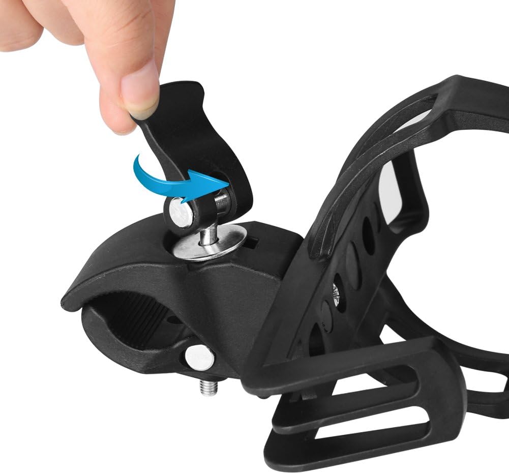 2 Pack Bike Water Bottle Holders No Screws, Universal Bike Cup Holder, 360 Degree Rotatable Bike Water Bottle Cage, Water Bottle Holders for Kids Bike Adult Bike - Image 6