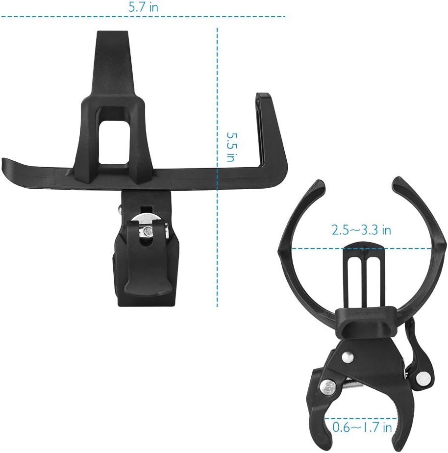 2 Pack Bike Water Bottle Holders No Screws, Universal Bike Cup Holder, 360 Degree Rotatable Bike Water Bottle Cage, Water Bottle Holders for Kids Bike Adult Bike - Image 7