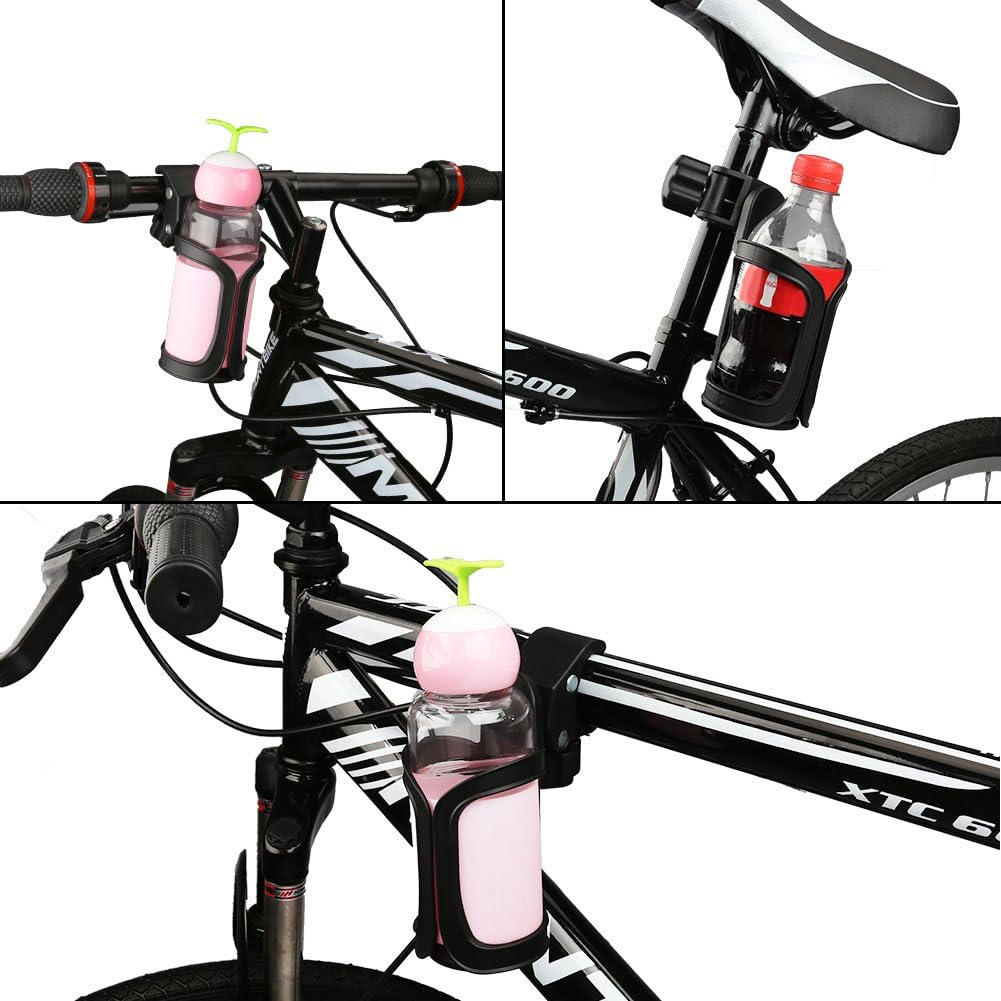 Bike Cup Holder, Bike Water Bottle Holders, Universal 360 Degrees Rotation Cup Holder for Bicycle, Stroller, Scooter, Walker, Wheelchair, Bike Bottle Holders for Kids Adults, 1 Pack - Image 6