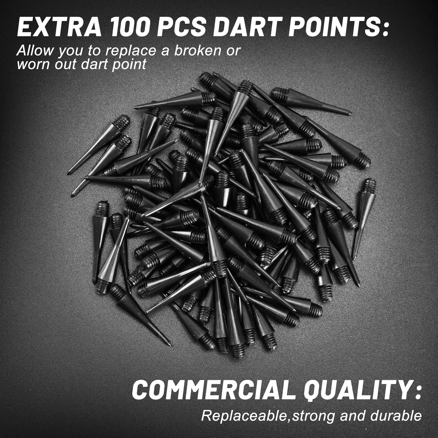 Soft Tip Darts, Bar Dart, Plastic Tip Darts Set, Attach Extra 100 Black 2BA Replacement Tips, Soft Tip Darts for Electronic/Plastic Dartboard - Image 6