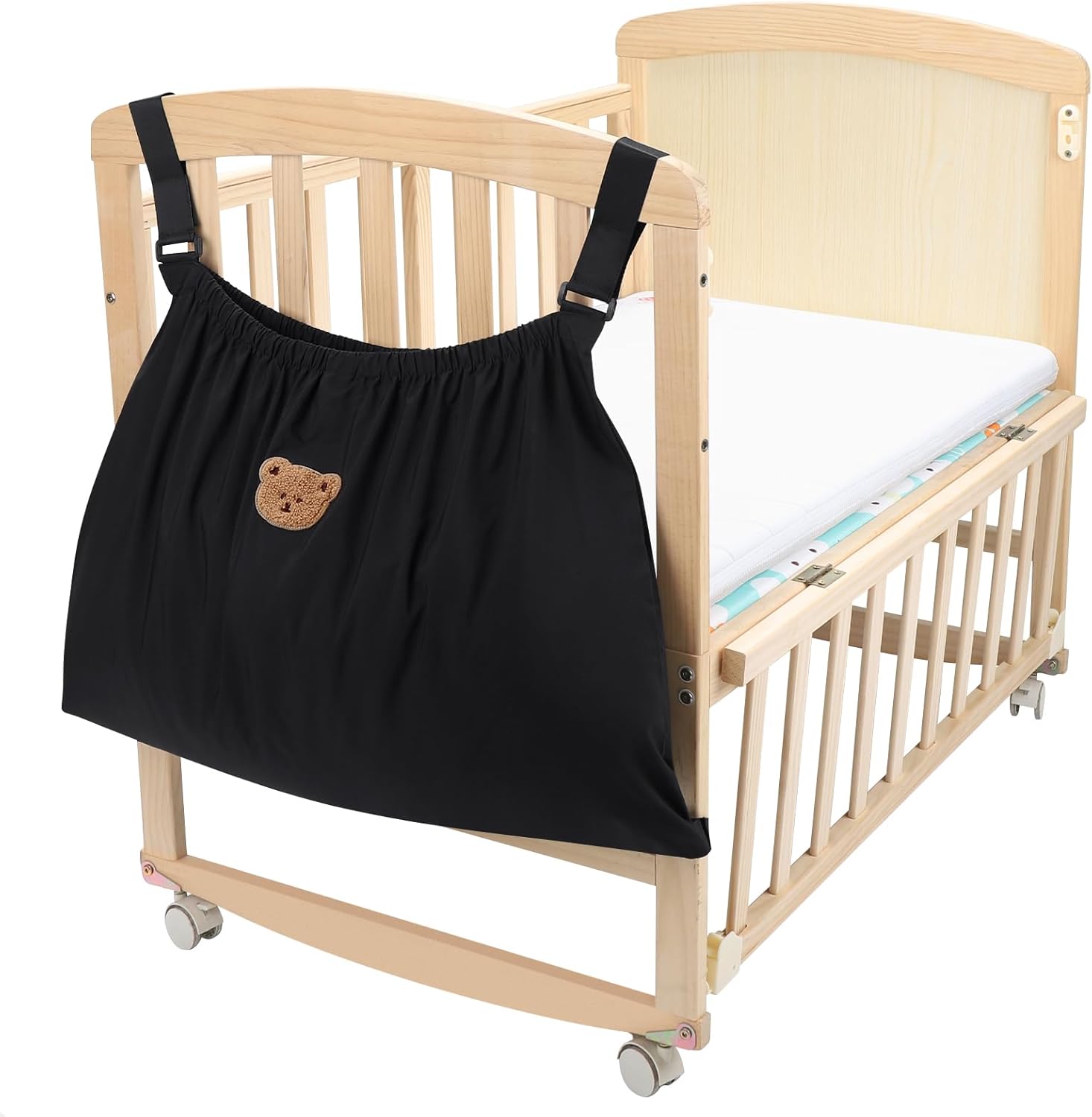 Universal Stroller Organizer, Large Storage Stroller Bag Fits for Uppababy, Nuna, Britax, Doona Strollers, Non-Slip Adjustable Storage Caddy Accessories for Stroller Crib - Image 6