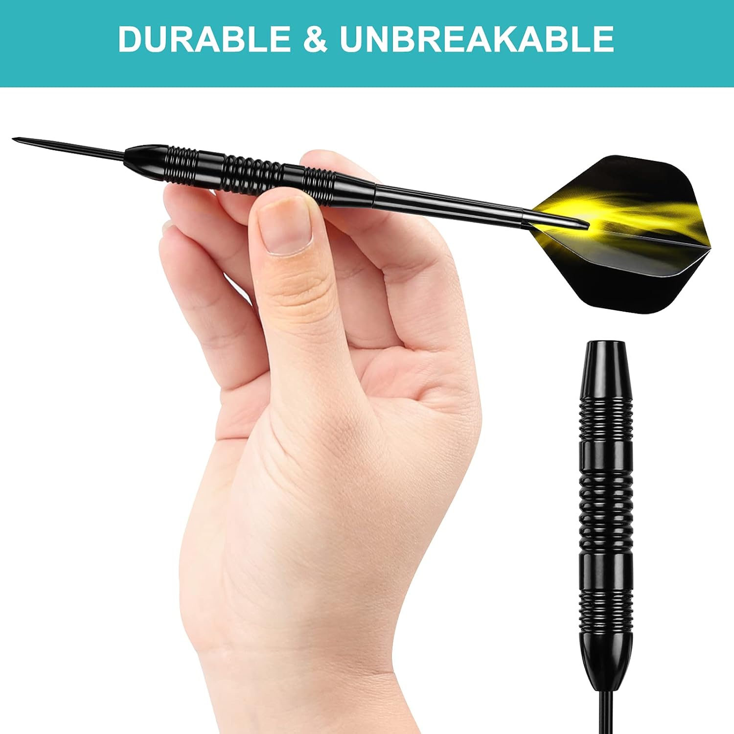 Darts Metal Tip Set, 12 Pack Steel Tip Darts Darts Set 24Grams Professional Metal Darts - Image 4