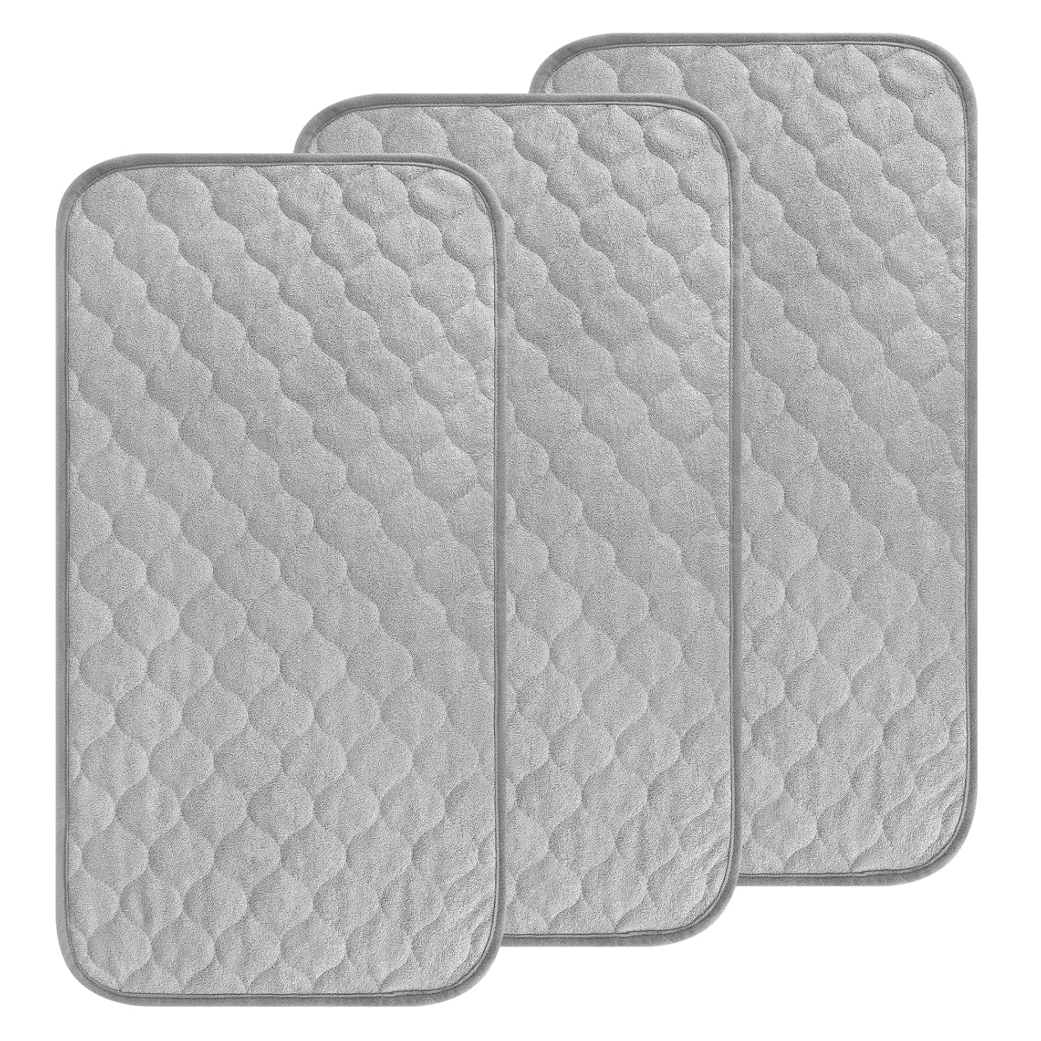3 Pack Waterproof Changing Pad Liners, Reusable Portable Diaper Changing Pad Covers - Image 1
