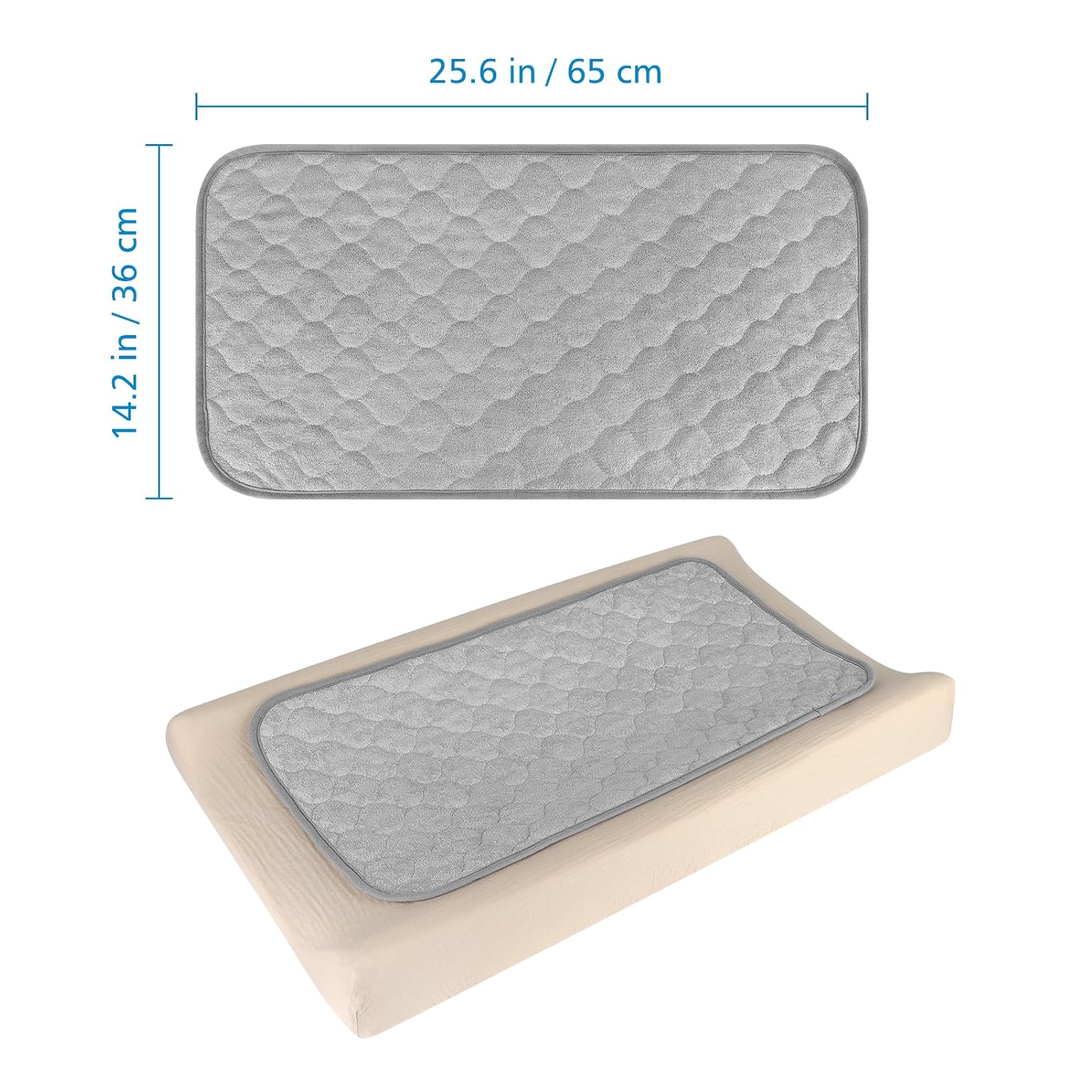 3 Pack Waterproof Changing Pad Liners, Reusable Portable Diaper Changing Pad Covers - Image 5