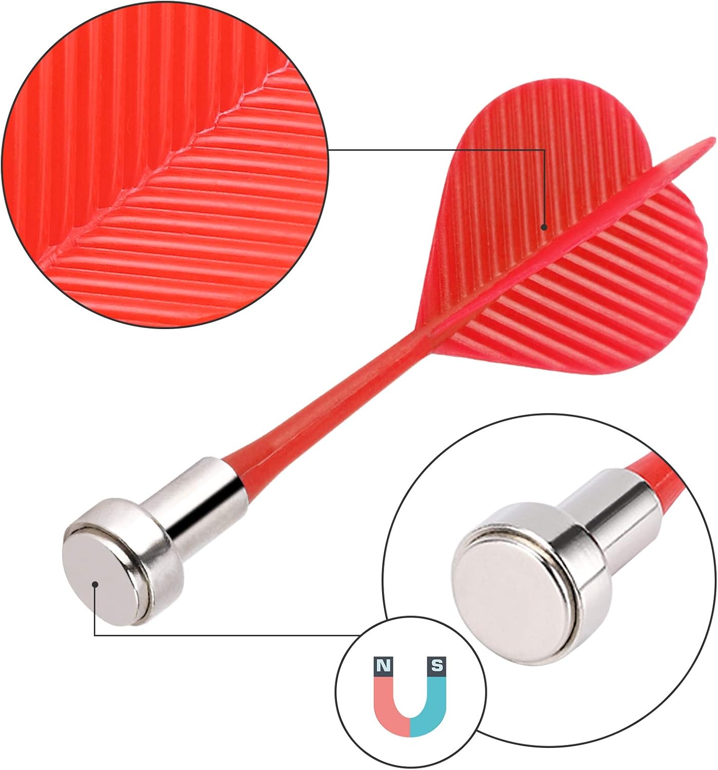 Magnetic Darts, Magnetic Darts Replacement for Magnetic Dartboard - Image 3