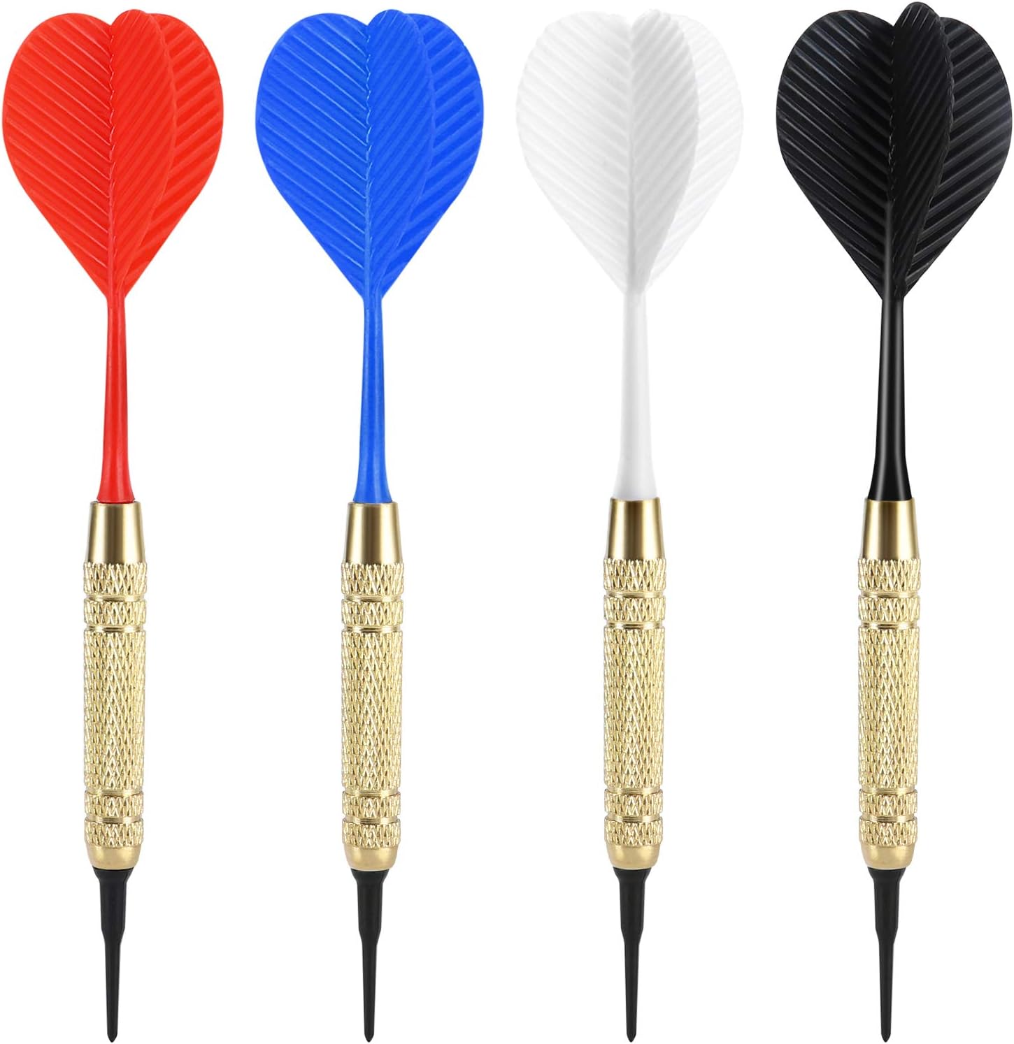 12 Pcs Soft Tip Darts, 18g Plastic Tip Darts Set, Attach Extra 100 Black 2BA Replacement Tips, Soft Tip Darts for Electronic/Plastic Dartboard - Image 2