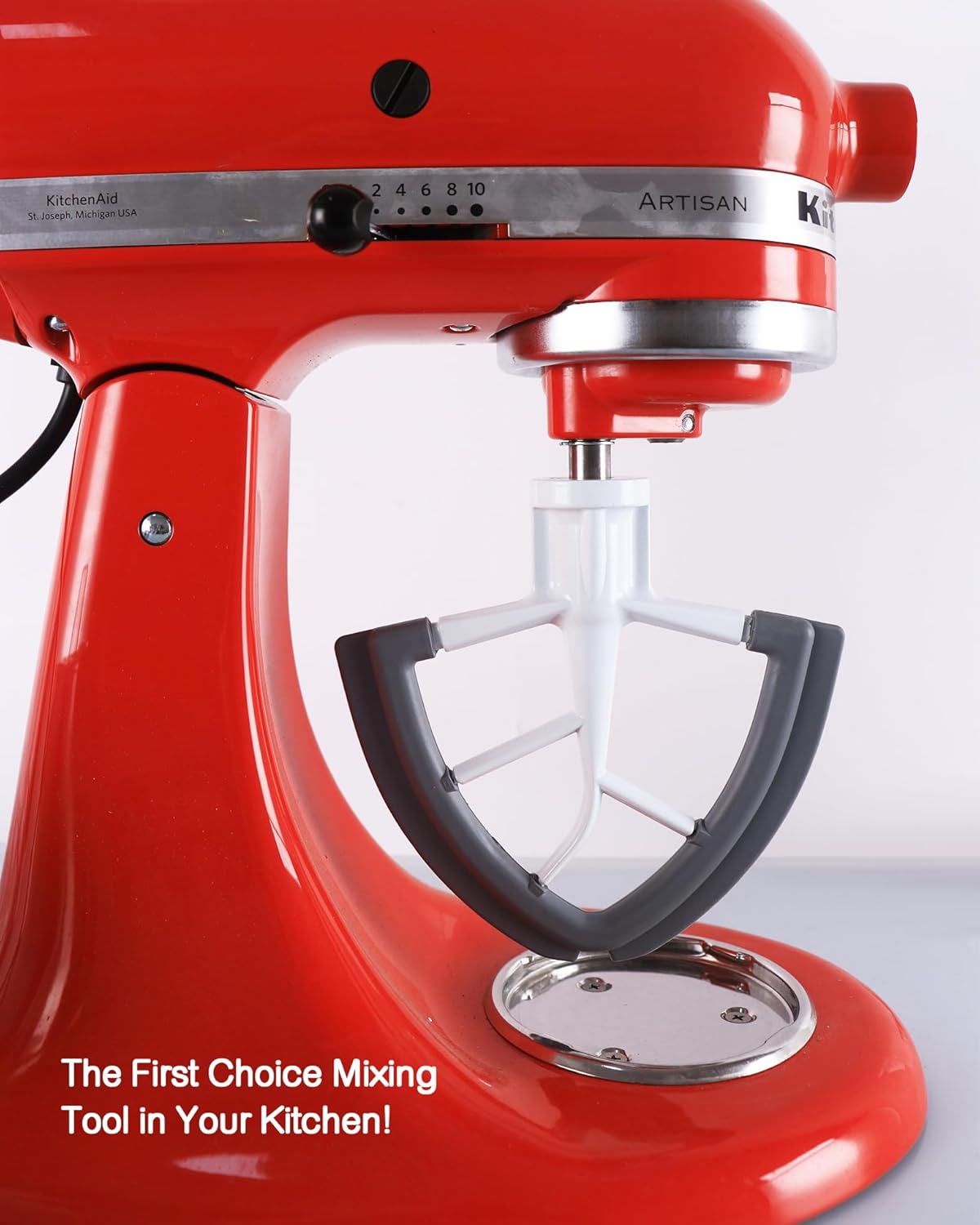Flex Edge Beater Work for KitchenAid Mixer Attachments, Compatible with 4.5-5 Quart Tilt-Head Stand Mixers, kitchenAid Paddle with Scraper, Flexible Silicone Edges - Image 5