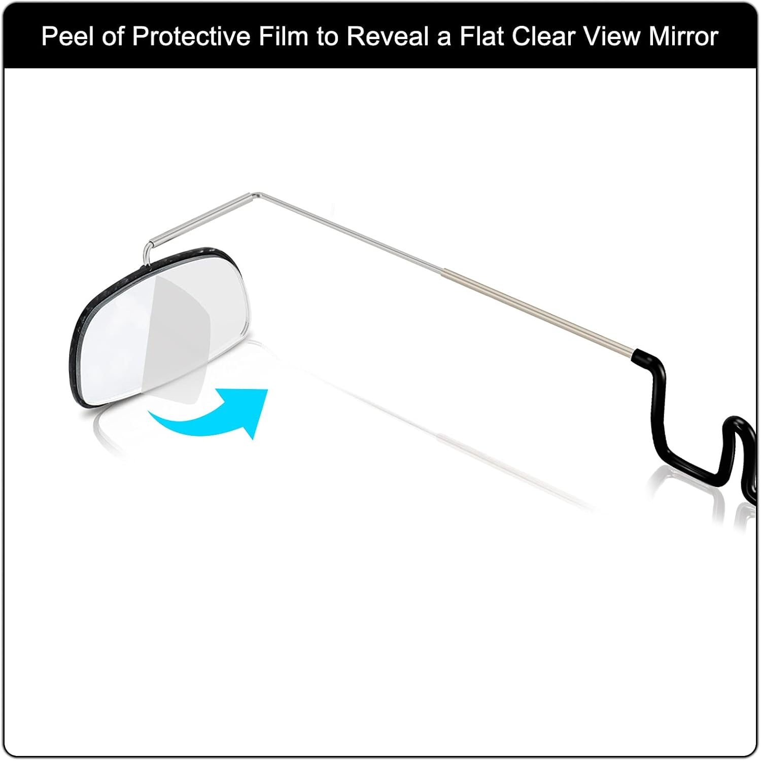 2pcs Bike Eyeglass Mirror, 360 Degree Adjustable Bicycle Cycling Rear View Wide Angle Mirror, Riding Accessories - Image 6