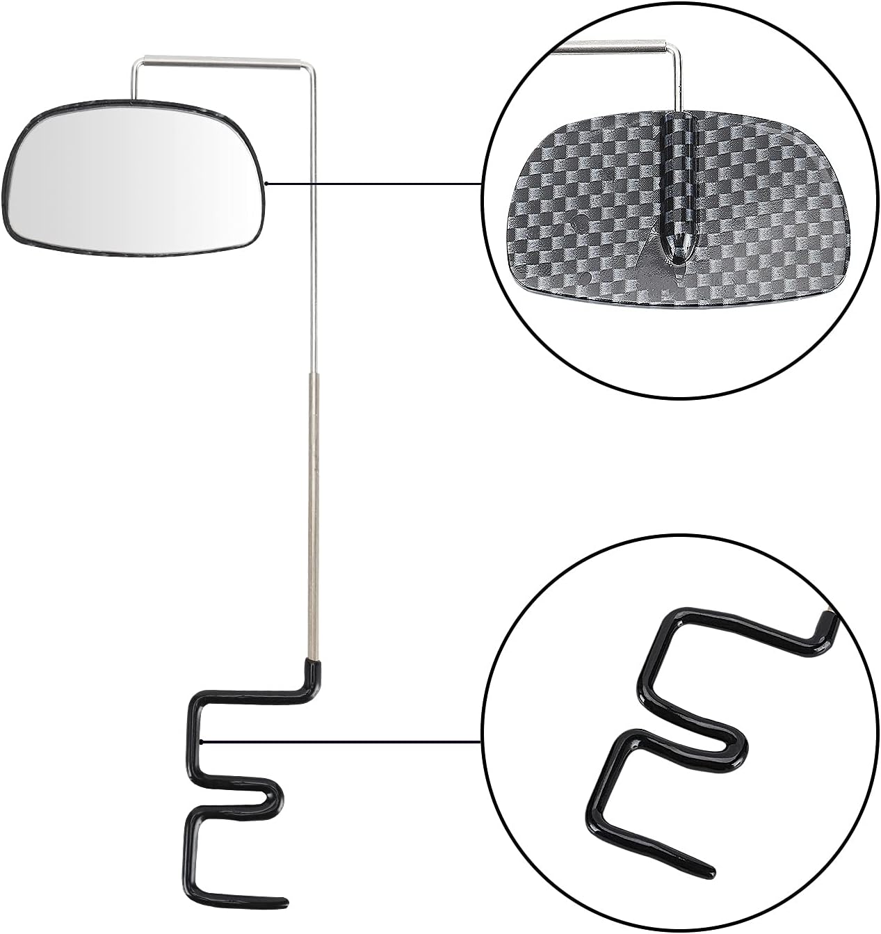 2pcs Bike Eyeglass Mirror, 360 Degree Adjustable Bicycle Cycling Rear View Wide Angle Mirror, Riding Accessories - Image 7