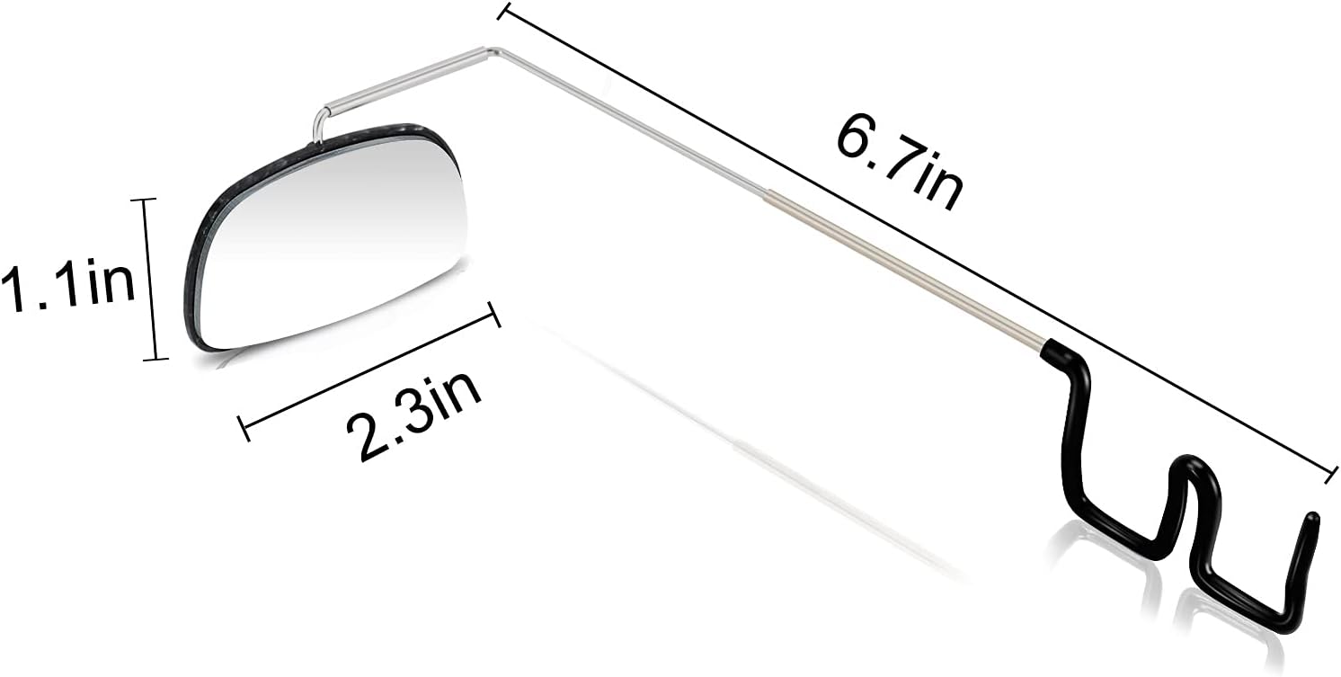 2pcs Bike Eyeglass Mirror, 360 Degree Adjustable Bicycle Cycling Rear View Wide Angle Mirror, Riding Accessories - Image 8