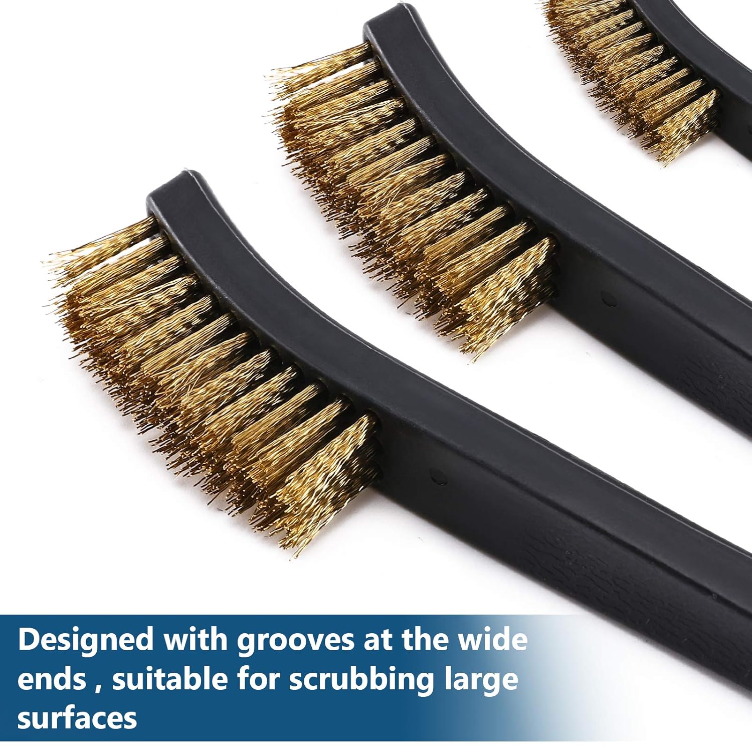 Scratch Brush Set for Gun Cleaning, Double-Ended Wire Bristle Brushes 9 Packs, All Purpose Gun Cleaner Kit, Handy Brass Scrub for Cleaning Welding Slag/Paint/Rust/Dirt - Image 3