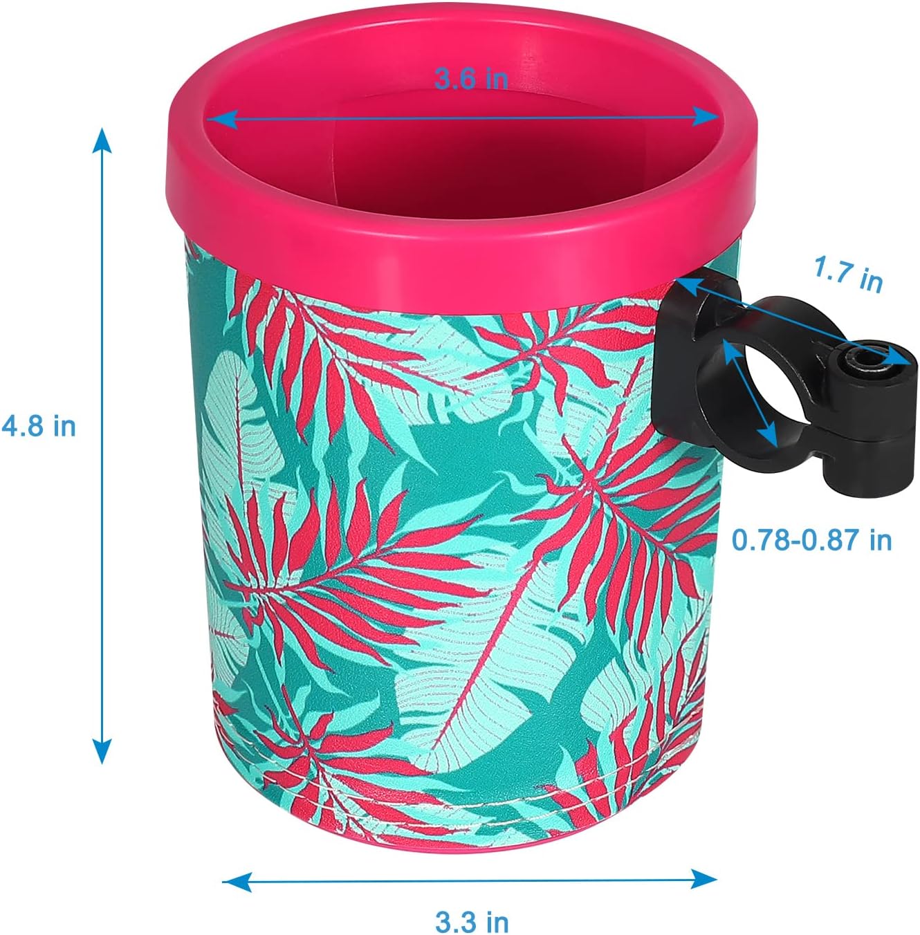 Bike Cup Holder, Bike Water Bottle Holders, Universal Bar Drink Cup Can Holder for Bicycles, Motorcycles, Scooters, Black - Image 7