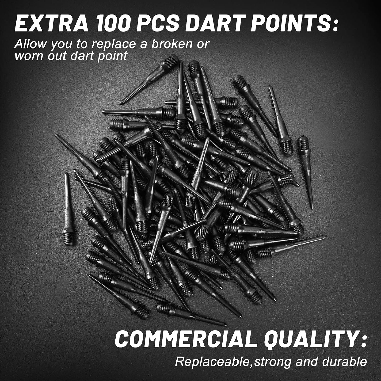 12 Pack Soft Tip Darts, Bar Dart, Plastic Tip Darts Set, Attach Extra 100 Black 2BA Replacement Tips, Soft Tip Darts for Electronic/Plastic Dartboard - Image 6