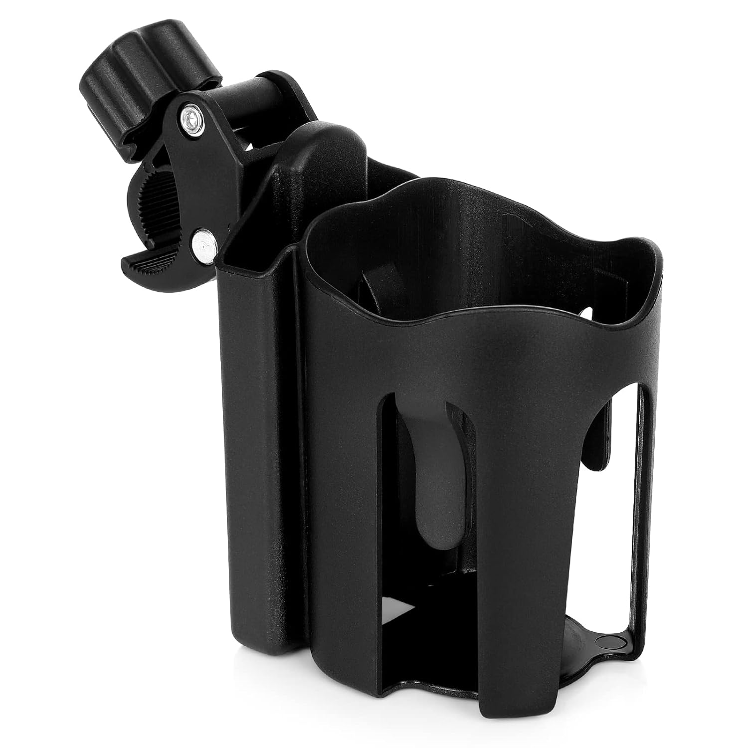 Stroller Cup Holder with Phone Holder, Bike Cup Holder, 2-in-1 Universal Cup Holder for Stroller, Bike, Pushchair, Rollator, Wheelchair, Walker, Scooter - Image 1