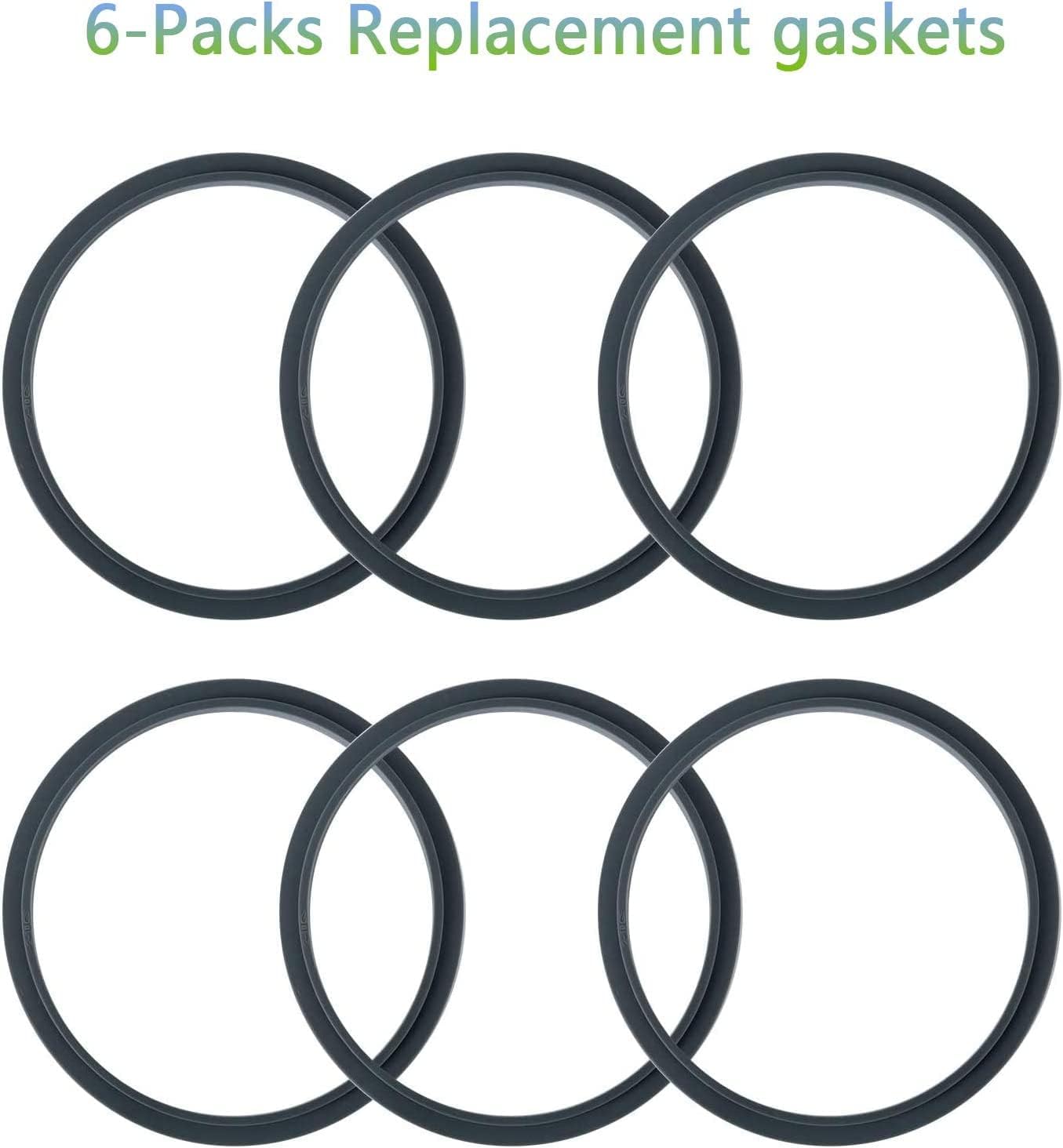 Pack of 6 Replacement Parts Gaskets with Lip Compatible with 900w NutriBullet Extractor Blender - Image 8