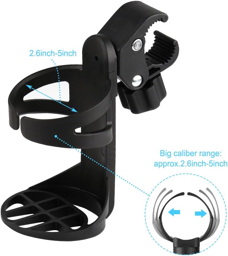 Universal Stroller Cup Holder Bundle Set, Bike Cup Holder, Drinks Holder for Stroller, Bicycle, Wheelchair, Walker, Scooter - Image 8