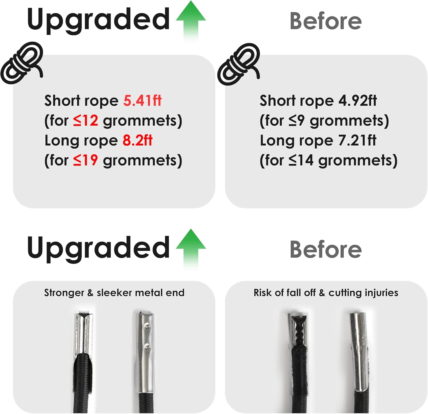4 Cords Zero Gravity Chair Replacement Cord, Antigravity Chair Replacement,Universal Repair Cord Kit for Repairing Zero Gravity Chair(Black) - Image 2