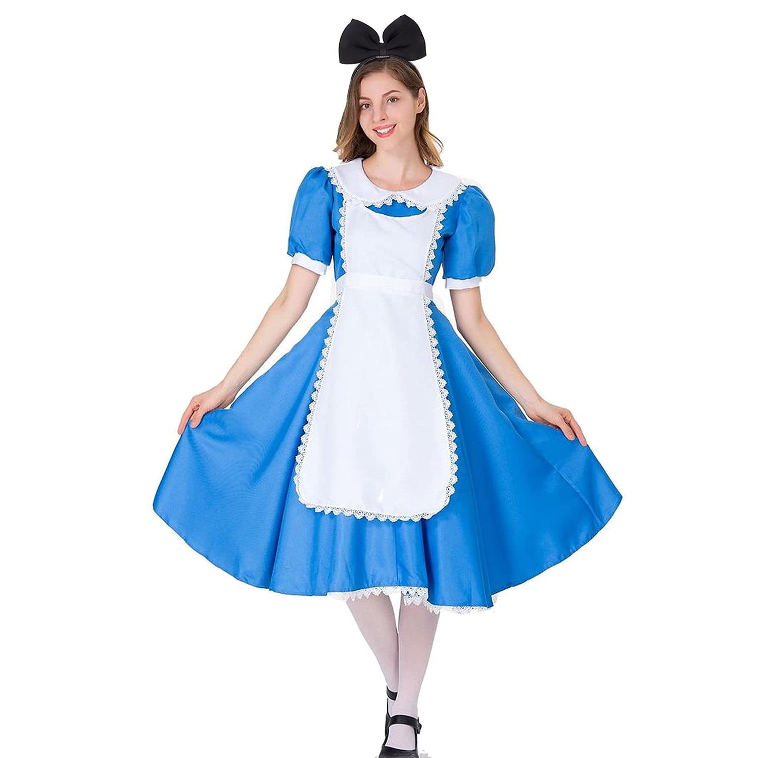 Bow Headbands Headdress for Women and Girls, Perfect Hair Accessories for Alice in Wonderland Cosplay (Black) - Image 2