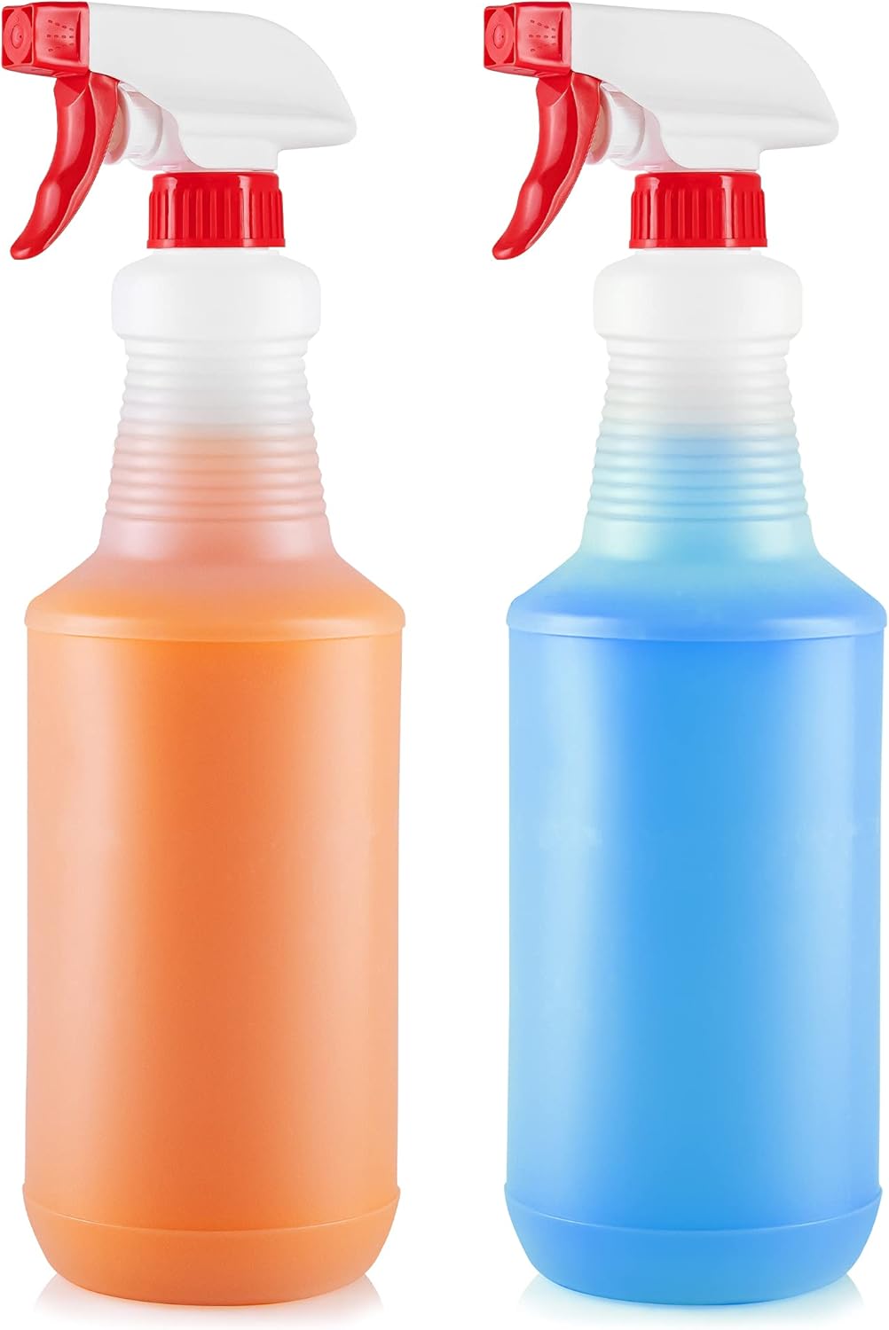 24 oz Spray Bottle - Heavy Duty Cleaning Spray Bottles For Cleaning Solutions - Leakproof Cleaning Spray Bottle Set with Adjustable Nozzle & Spring Loaded Trigger (2 Pack) - Image 1