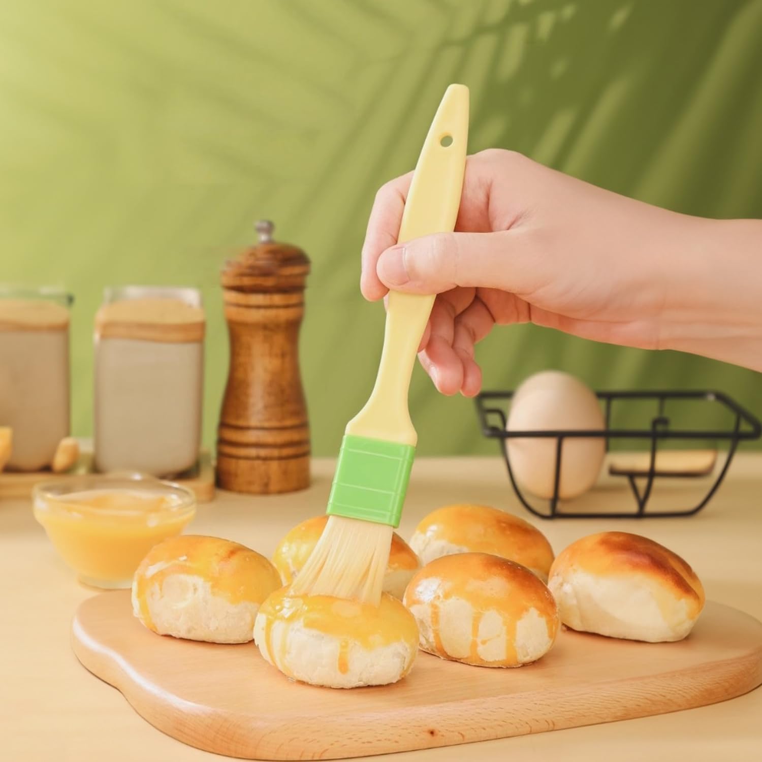3 Pcs Basting Pastry Brush, Cooking Brush Set, Grill Brush, Food Brush For Baking, Perfect For Marinade, Sauce, Egg Wash, Butter, BBQ Brushes - Image 6