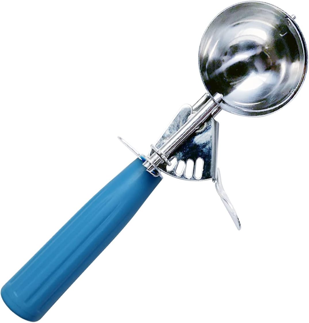 Stainless Steel Ice Cream Scoop Set Dishers Scoops Cookie Scoop Set Food Scoop, Right Handed Scoop, Blue Handle (2.48 Inch) - Image 3