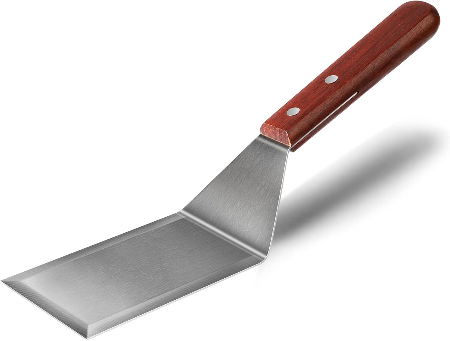 Metal Spatula for Cast Iron Skillet Grill Stainless Steel Spatula for Burger, Fish Turner Griddle Spatula, Spachulas Egg Flipper, Flat Top Metal Spatula for Cooking BBQ - Image 1