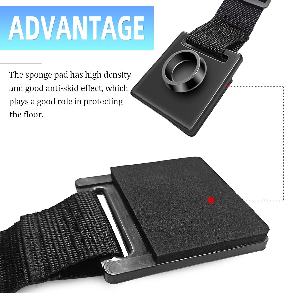 1 Pcs Cello Endpin Anchor, O-ring Stopper Thick Pad Rubber Endpin Tip Cap Cello Antiskid Device Adjustable Strap for Protective Floor Scratch Resistant Musical Instrument Accessories - Image 5