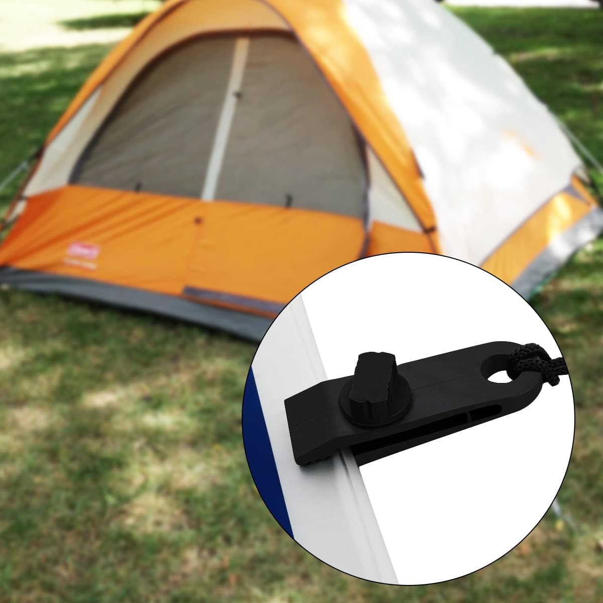10 Pcs Heavy Duty Tarp Clips Shark Tent Fasteners Clips Holder for Car Covers, Outdoor Camping, Awnings, Swimming Pool Covers Black - Image 6