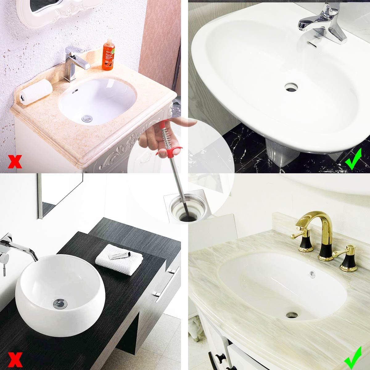 Plumbing Grabber Sink Grabber Flexible Claw Pickup Tool for Litter Pick, Drains, Home Sink, Toilet & Clean Dryer Vents (24inch) - Image 5
